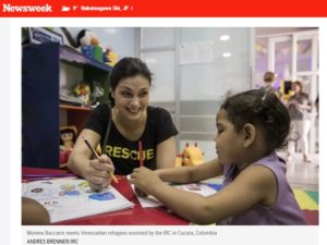 Newsweekに掲載されたベネズエラの難民問題についてのモリーナの手記